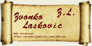 Zvonko Lasković vizit kartica